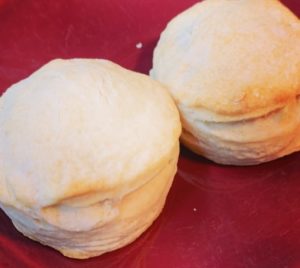 Sandwich biscuits made with extra sourdough starter discard