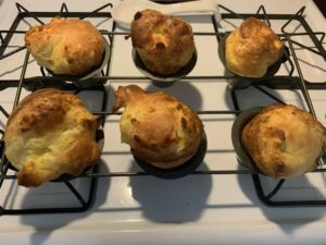 Popovers made with extra sourdough starter