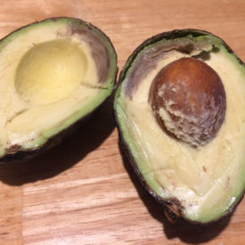 Brown inside avocado