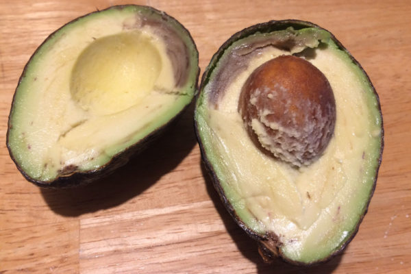 Brown inside avocado