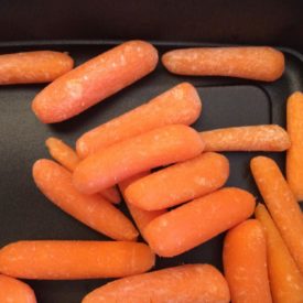 You can eat carrots with white stuff.