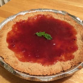 Pie made with a jar of jam