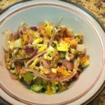Leftover French fry scramble