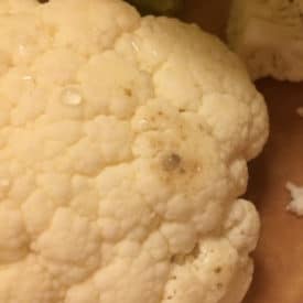 Brown spots on cauliflower can be OK to eat