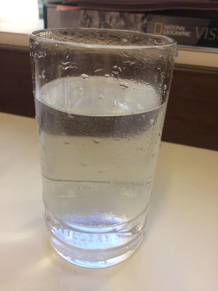 Cloudy water that quickly turned clear