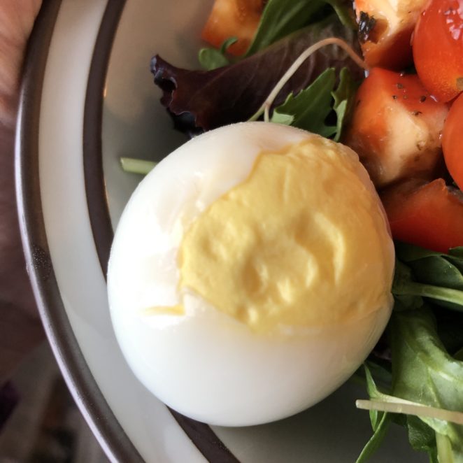Egg with off-center yolk