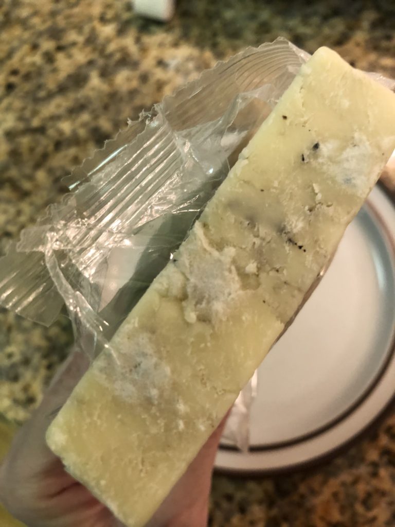 White mold on cheese