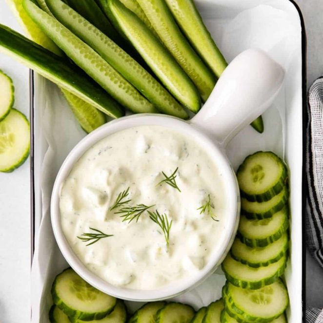 Pickle juice dip