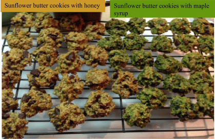 Honey reduces greening in sunflower butter cookies