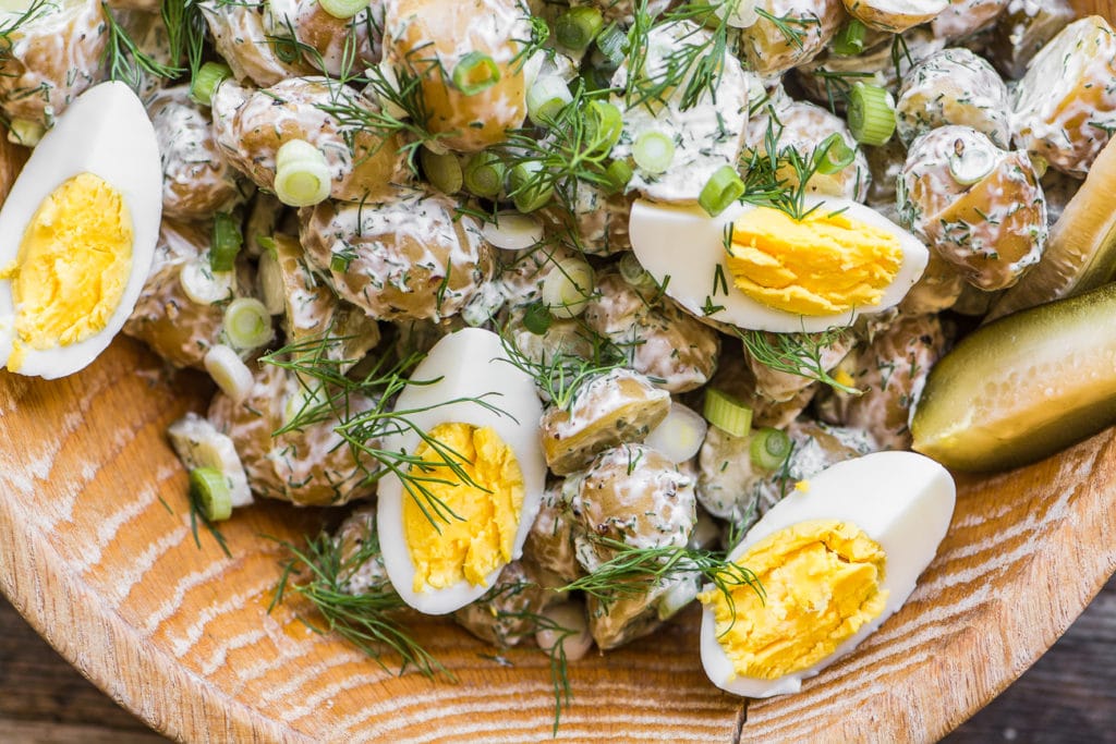 pickle juice potato salad