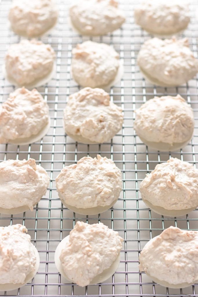 coconut macaroon egg white cookie