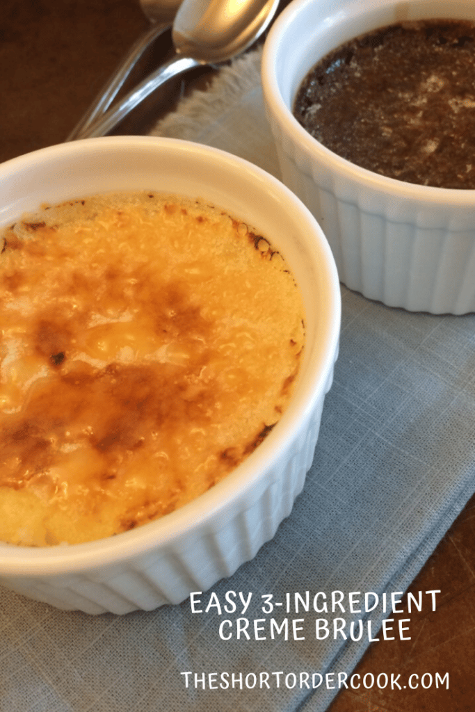 melted ice cream creme brulee