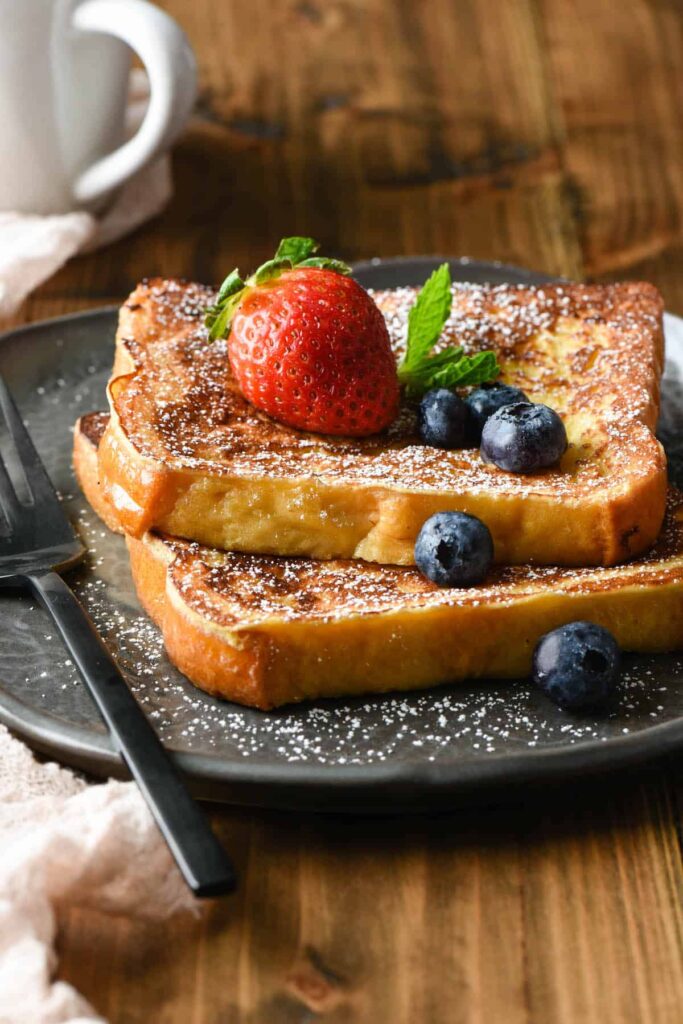 melted ice cream french toast