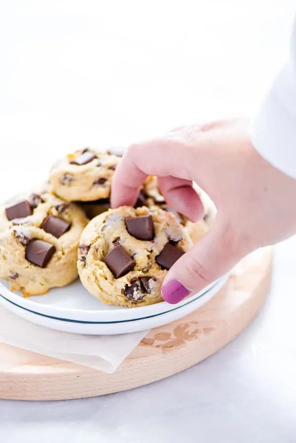 gluten-free sourdough discard chocolate chip cookies