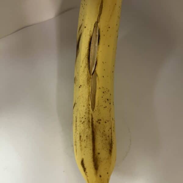 banana with split peel