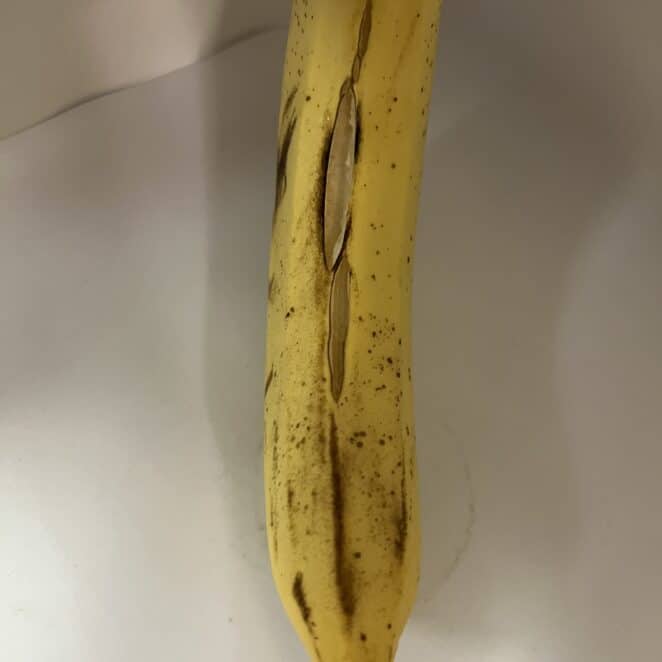 banana with split peel