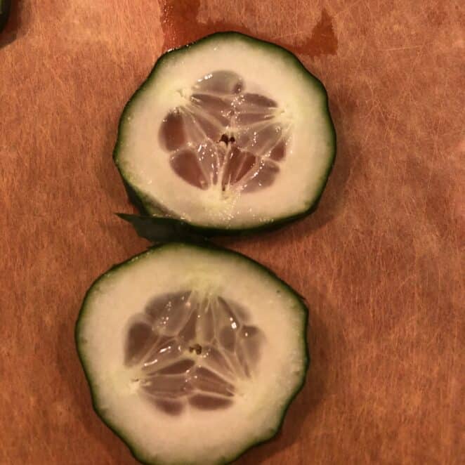 loose seed area in cucumber