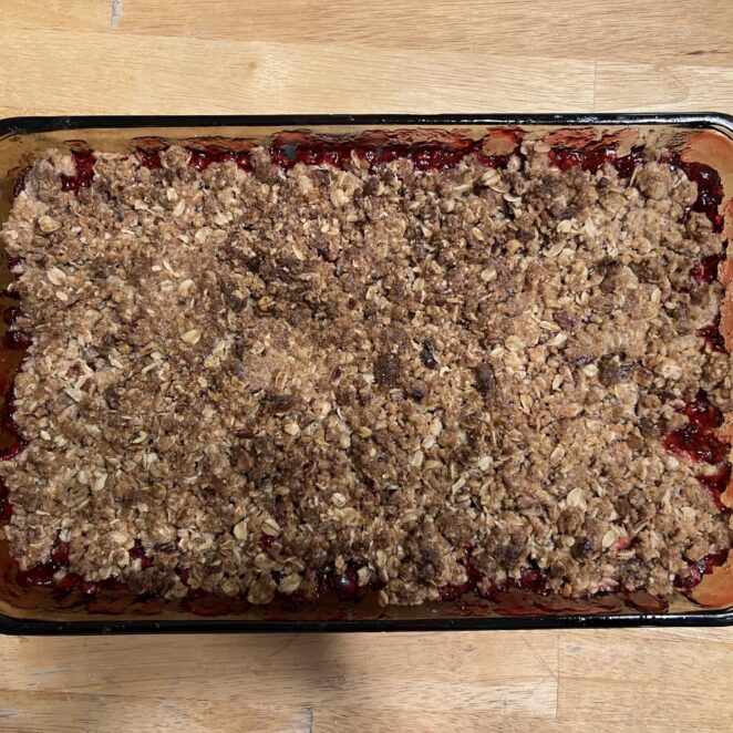 easy cranberry crisp